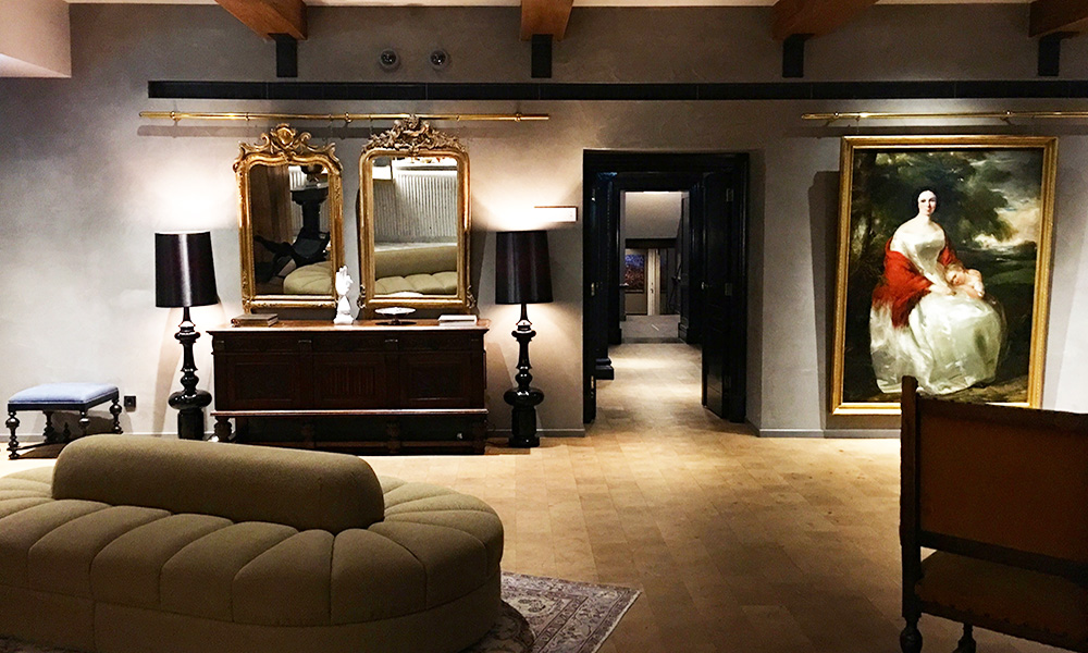 Elegante lobby do Hotel Pulitzer em Amsterdã